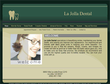 Tablet Screenshot of lajolladentalc210.com